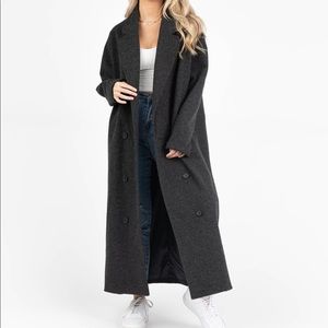 SUNDAY BEST CHARCOAL COAT kittenish